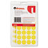 UNV40114 - Permanent Self-Adhesive Color-Coding Labels, 3/4in dia, Yellow, 1008/Pack