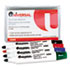 UNV43680 - Dry Erase Markers, Bullet Tip, Assorted, 4/Set