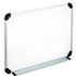 UNV43722 - Dry Erase Board, Melamine, 24 x 18, White, Black/Gray, Aluminum/Plastic Frame