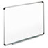 UNV43724 - Dry Erase Board, Melamine, 48 x 36, White, Black/Gray Aluminum/Plastic Frame