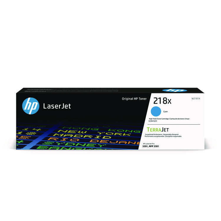 HP 218X, (W2181X) High-Yield Cyan Original LaserJet Toner