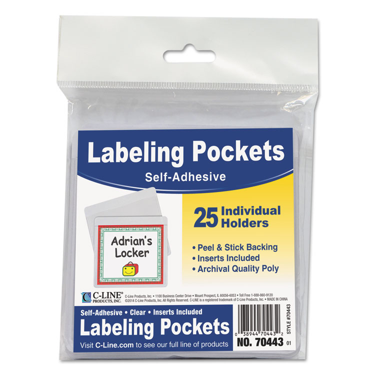 SelfAdhesive Labeling Pockets by CLine® CLI70443
