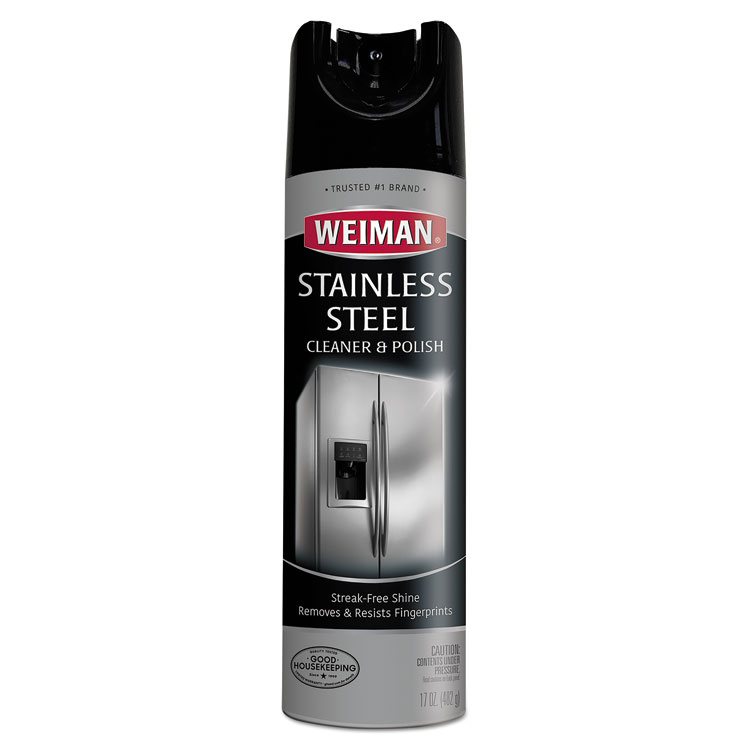 STAINLESS STEEL CLEANER AND POLISH, 17 OZ AEROSOL