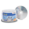 Verbatim® CD-R Discs, 700MB/80min, 52x, Spindle, Silver, 50/Pack