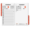 AT-A-GLANCE® Two-Page-Per-Weekday Calendar Refill, 3 1/2