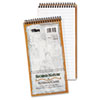 TOPS® Second Nature Spiral Reporter/Steno Notebook, Gregg Rule, 4 x 8, White, 70-Sheet