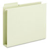 Box Bottom Hanging Folders, Built-In Tabs, Letter, Moss Green