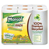 Marcal® Small Steps® 100% Premium Recycled Giant Roll Towels, 5-3/4 x 11, 140/Roll, 6/Pack
