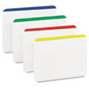 Post-it® Durable File Tabs, 2 x 1 1/2, Striped, Assorted Standard Colors, 24/Pack