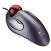 Logitech® Trackman Marble Mouse, Four-Button, Programmable, Dark Gray