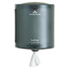 SofPull® Center Pull Hand Towel Dispenser, 9-1/4w x 8-3/4d x 11-1/2h, Smoke