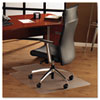 Floortex® ClearTex Ultimat Polycarbonate Chair Mat for Hard Floors, 48x53, With Lip, Clear