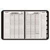 AT-A-GLANCE® Triple View Weekly/Monthly Appointment Book, Black, 8 1/4