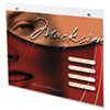 deflect-o® Classic Image Single-Sided Wall Sign Holder, Plastic, 11 x 8 1/2, Clear