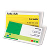 Fellowes® Laminating Pouches, 5 mil, 2 1/4 x 3 3/4, Business Card, 100/Pack