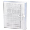 Smead® Poly String & Button Booklet Envelope, 11 5/8 x 9 3/4 x 1 1/4, Clear, 5/Pack