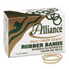 Alliance® Pale Crepe Gold Rubber Bands, Size 19, 3-1/2 x 1/16, 1lb Box
