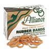 Alliance® Pale Crepe Gold Rubber Bands, Size 64, 3-1/2 x 1/4, 1lb Box