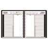 Recycled 24-Hour Daily Appointment Book, Black, 6 7/8