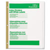 Avery® Office Essentials™ Office Essentials White Label Dividers, 5-Tab, 11 x 8-1/2, White, 5 Sets/Pack