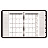 AT-A-GLANCE® Triple View Weekly/Monthly Appointment Book, Black, 6 7/8