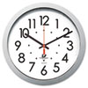 Chicago Lighthouse Quartz Flat Rim Clock, 13-1/4in, Silver