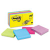 Post-it® Notes Ultra Color Notes, 3 x 3, Five Colors, 14 100-Sheet Pads/Pack