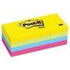 Ultra Color Self-Stick Notes, 1-1/2 x 2, Four Colors, 12 100-Sheet Pads/Pack