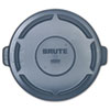 Rubbermaid® Commercial Vented Round Brute Lid, 24 1/2 x 1 1/2, Gray