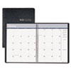 House of Doolittle™ Ruled Monthly Planner, 14-Month December-January, 8-1/2 x 11, Black, 2012-2014