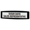 Fellowes® Plastic Partition Additions Nameplate, 9 x 2 1/2, Graphite