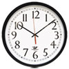 Chicago Lighthouse SelfSet Wall Clock, 16-1/2in, Black