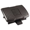 Kantek Premium Adjustable Footrest With Rollers, Plastic, 18w x 13d x 4h, Black