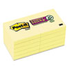 Post-it® Notes Super Sticky Super Sticky Notes, 2 x 2, Canary Yellow, 10 90-Sheet Pads/Pack