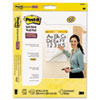 Post-it® Easel Pads Self-Stick Wall Easel Ruled Pad, 25 x 30, White, 20 Sheets/Pad