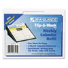 AT-A-GLANCE® Flip-A-Week Desk Calendar Refill with QuickNotes Format, 5 5/8
