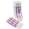 MMF Industries™ Self-Adhesive Currency Straps, Violet, $2,000 in $20 Bills, 1000 Bands/Box