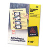 Avery® Clear Self-Adhesive Laminating Sheets, 3 mil, 9 x 12, 10/Pack