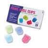 Advantus® Fabric Panel Wall Clips, Standard Size, Assorted Cool Colors, 20/Pack