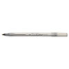 BIC® Round Stic Ballpoint Stick Pen, Black Ink, Medium, Dozen