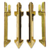 Carver™ Hardwood Stackable Desk Tray, Four-Posts, Brass