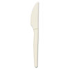 Plant Starch Knife, Cream, 1000/Carton