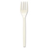 Plant Starch Fork, Cream, 1000/Carton
