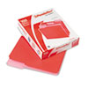 Pendaflex® Two-Tone File Folders, 1/3 Cut Top Tab, Letter, Red/Light Red, 100/Box
