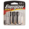 Energizer® MAX Alkaline Batteries, AA, 12 Batteries/Pack
