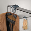 Fellowes® Pro Series Partition Additions Coat Hook and Clip, 1 5/8 x 3, Slate Gray
