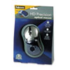 Fellowes® Optical HD Precision Gel Mouse, Five-Button/Scroll, Blue/Silver