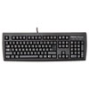 Fellowes® USB Standard Keyboard w/Microban Antimicrobial Protection, 104 Keys, Black
