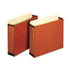 Globe-Weis® 3 1/2 Inch Expansion File Pockets, Straight, Letter, Redrope, 10/Box