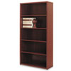 HON® 10500 Series Bookcase, 5 Shelves, 36w x 13-1/8d x 71h, Mahogany